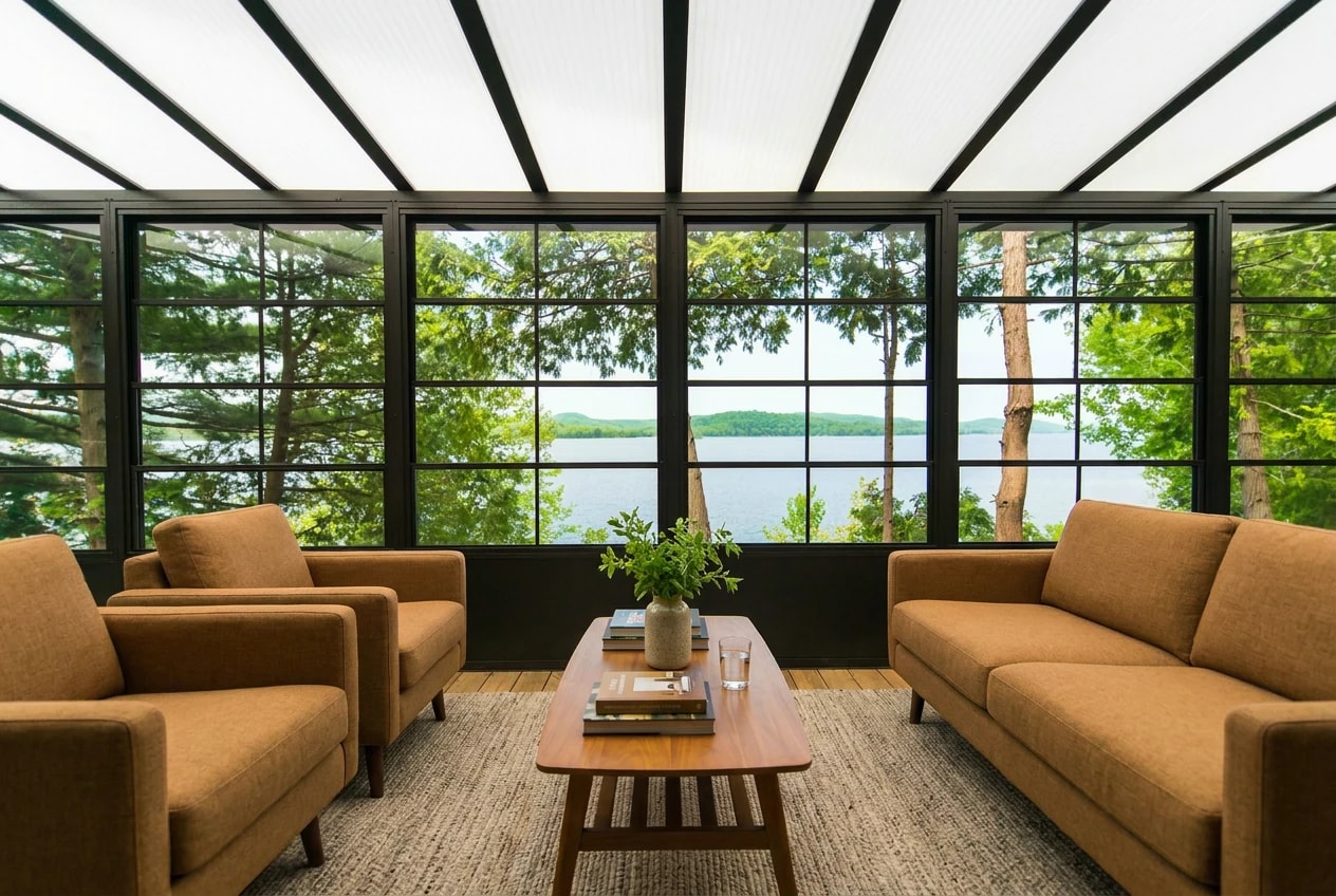 Solarium Modèle 200 Sunspace installé par Sher Auvents (2 de 5)